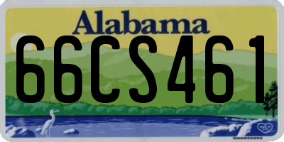 AL license plate 66CS461