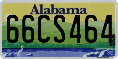 AL license plate 66CS464