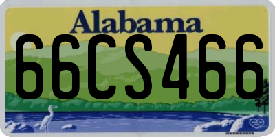 AL license plate 66CS466