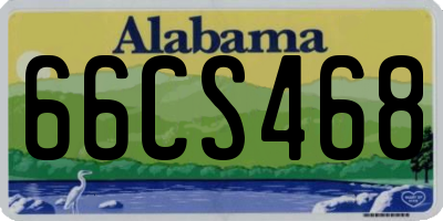 AL license plate 66CS468
