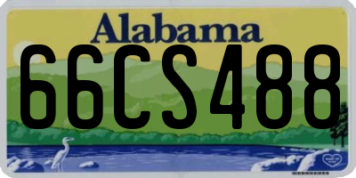 AL license plate 66CS488