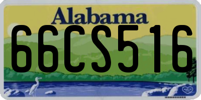 AL license plate 66CS516