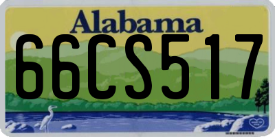AL license plate 66CS517