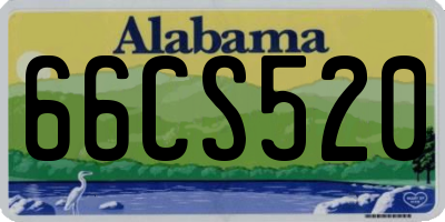 AL license plate 66CS520