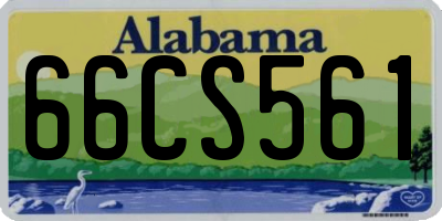 AL license plate 66CS561