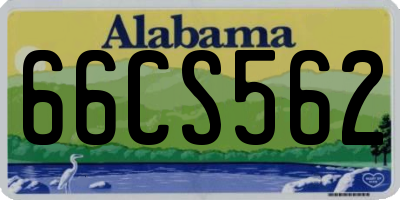 AL license plate 66CS562