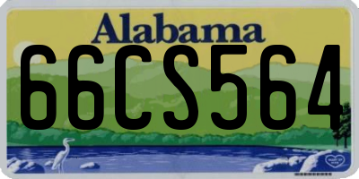AL license plate 66CS564