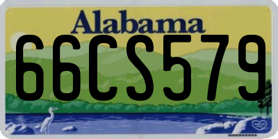 AL license plate 66CS579