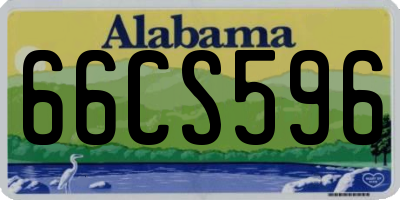 AL license plate 66CS596