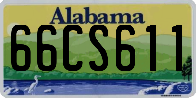 AL license plate 66CS611