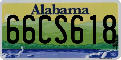 AL license plate 66CS618