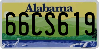 AL license plate 66CS619