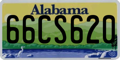 AL license plate 66CS620