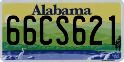 AL license plate 66CS621