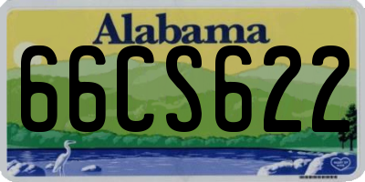 AL license plate 66CS622