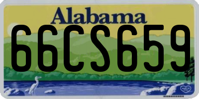 AL license plate 66CS659