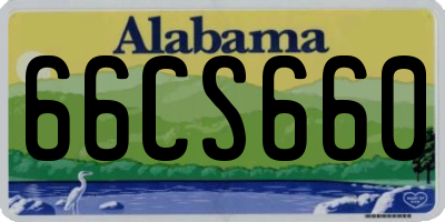 AL license plate 66CS660