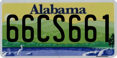 AL license plate 66CS661