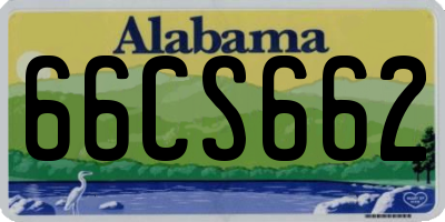 AL license plate 66CS662