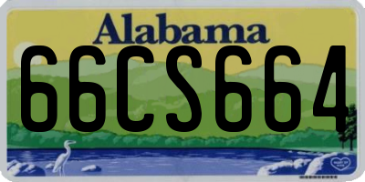 AL license plate 66CS664