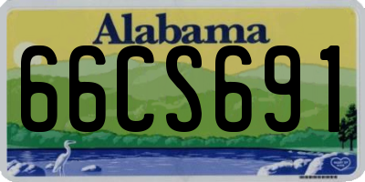 AL license plate 66CS691