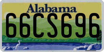AL license plate 66CS696