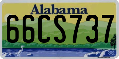 AL license plate 66CS737