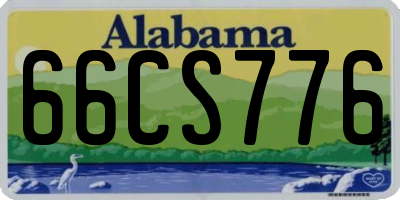AL license plate 66CS776
