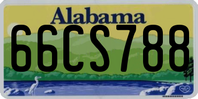 AL license plate 66CS788