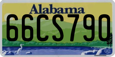 AL license plate 66CS790