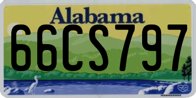 AL license plate 66CS797