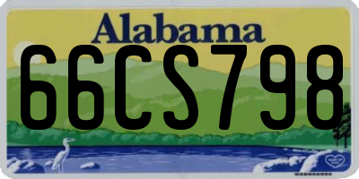 AL license plate 66CS798