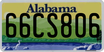 AL license plate 66CS806