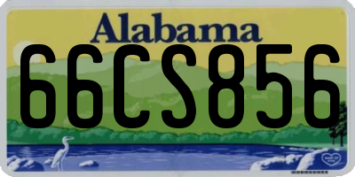 AL license plate 66CS856