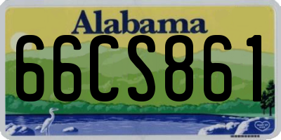 AL license plate 66CS861