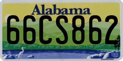 AL license plate 66CS862