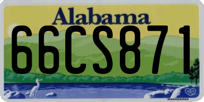 AL license plate 66CS871