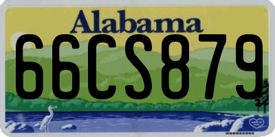 AL license plate 66CS879