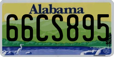 AL license plate 66CS895