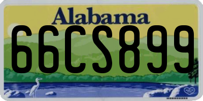AL license plate 66CS899