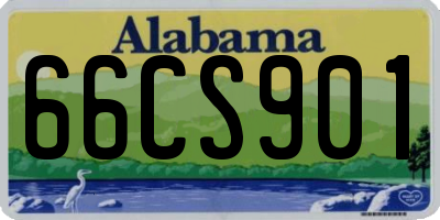 AL license plate 66CS901