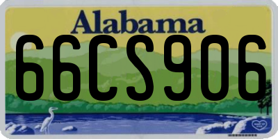 AL license plate 66CS906