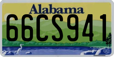 AL license plate 66CS941