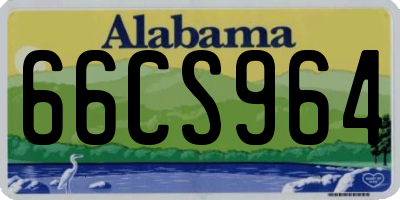 AL license plate 66CS964