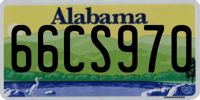 AL license plate 66CS970