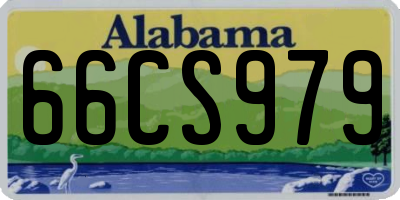 AL license plate 66CS979