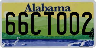 AL license plate 66CT002