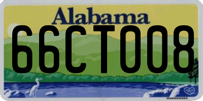 AL license plate 66CT008