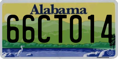 AL license plate 66CT014