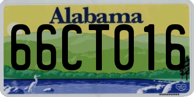 AL license plate 66CT016